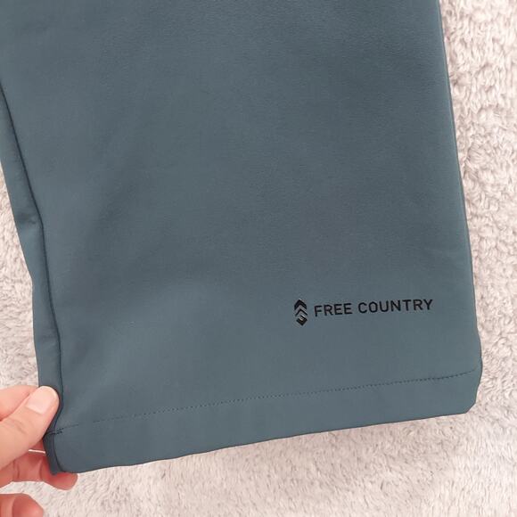 Free Country Women's Small Water & Wind Resistant Soft Shell Snow Pant Teal - Picture 4 of 16